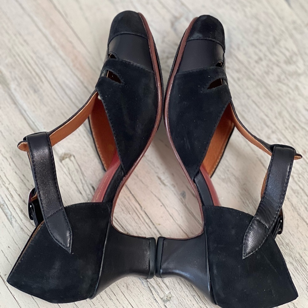 RE-MIX Classic Vintage Footwear Tribeca Black Heels shoes size 5.5 - Picture 12 of 13